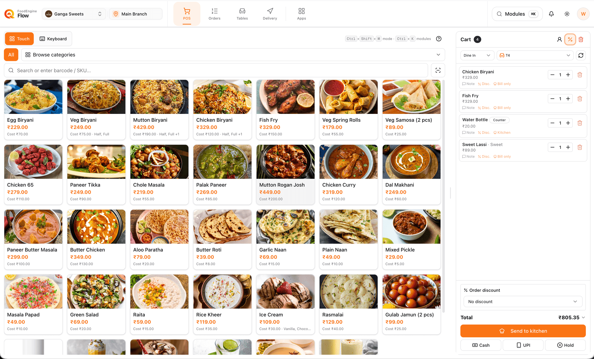 FoodEngine Flow point of sale